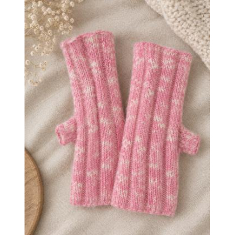 Handstulpen aus Schurwolle, Mohair, Seide