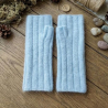 Handstulpen  aus  Mohair, Cashmere, Maulbeerseide