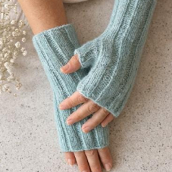 Handstulpen aus  Alpaka, Cashmere