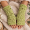 Handstulpen aus Alpaca, Baumwolle, Nylon, Schurwolle