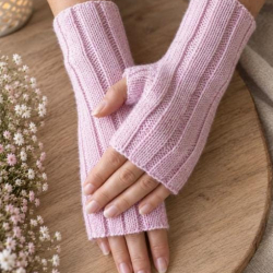 Handstulpen aus  98 % Caschmir, 2 Prozent Anti-Pilling Free Fiber