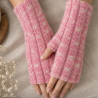 Handstulpen aus Schurwolle, Mohair, Seide