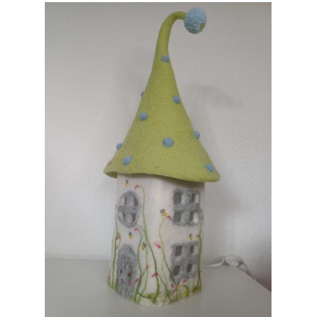 Filzlampe, Kinderzimmer Lampe, Schlafzimmer Lampe