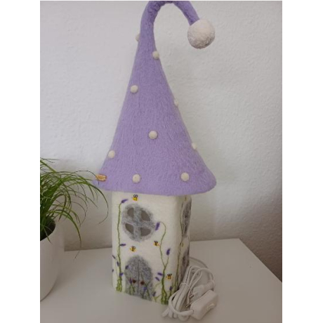 Filzlampe, Kinderzimmer Lampe, Schlafzimmer Lampe