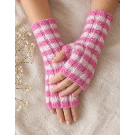 Handstulpen  aus  Alpaka, Cashmere,