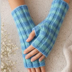 Handstulpen  aus  Alpaka, Cashmere,