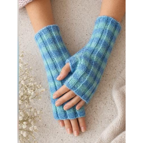 Handstulpen  aus  Alpaka, Cashmere,