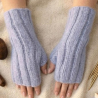 Handstulpen aus Mohair, Cashmere , Maulbeerseide