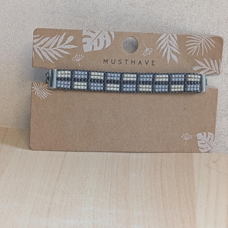 Personalisiertes Perlenarmband gewebt | Farbweltenarmband