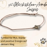 Jaspis Glücksklee Armband – Glücksbringer Symbol Armband