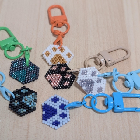 Individueller Pfotenanhänger als Schlüsselanhänger