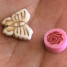 Schmetterling Glücksbringer | Anhänger mit Schmetterling & Rose