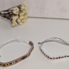 personalisiertes Armband mit floralem Muster | Wunschfarben