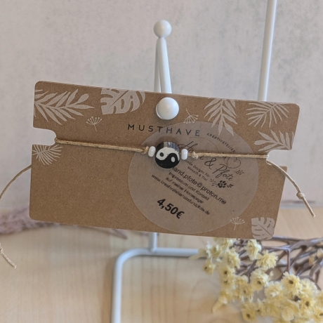 Yin Yang Armband – verstellbares Armband | Freundschaftsarmband