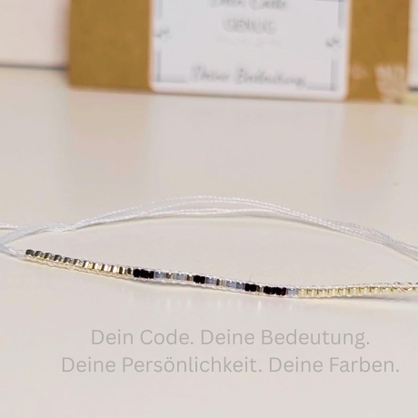 personalisiertes Morsecode-Armband | Schmuck in Wunschfarben
