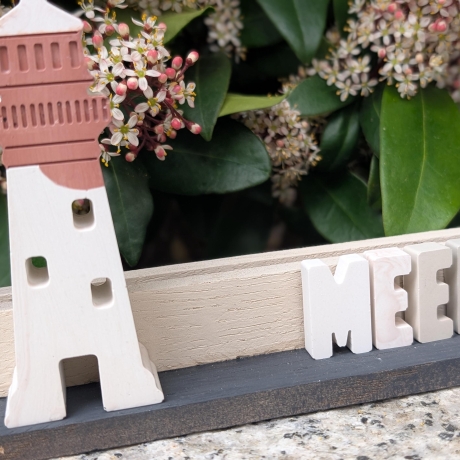 Fotoständer aus Holzklötzchen - individualisierbar