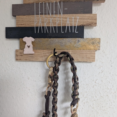 Leinen-Halter aus Holzklötzchen