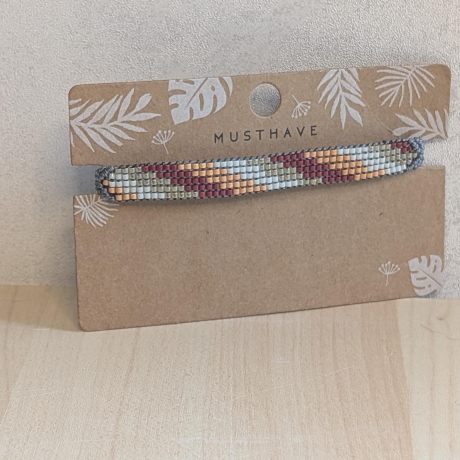 Personalisiertes Perlenarmband gewebt | Farbweltenarmband