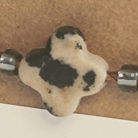 Jaspis Glücksklee Armband – Glücksbringer Symbol Armband
