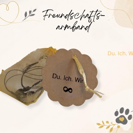 personalisiertes Freundschaftsarmband mit Buchstabenperlen