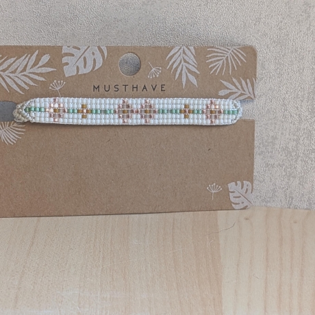 Personalisiertes Perlenarmband gewebt | Farbweltenarmband
