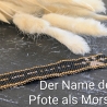Pfoten Morsecode Armband personalisiert | Hundename