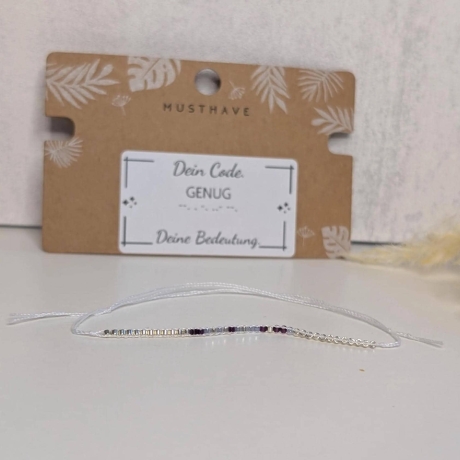 personalisiertes Morsecode-Armband | Schmuck in Wunschfarben