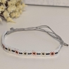 personalisiertes Armband mit floralem Muster | Wunschfarben