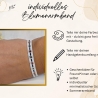 personalisiertes Armband mit floralem Muster | Wunschfarben