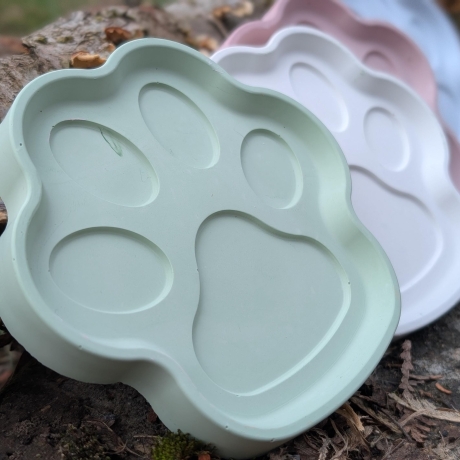 Pfotenteller aus Gießmasse