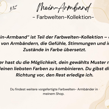 Personalisiertes Perlenarmband gewebt | Farbweltenarmband