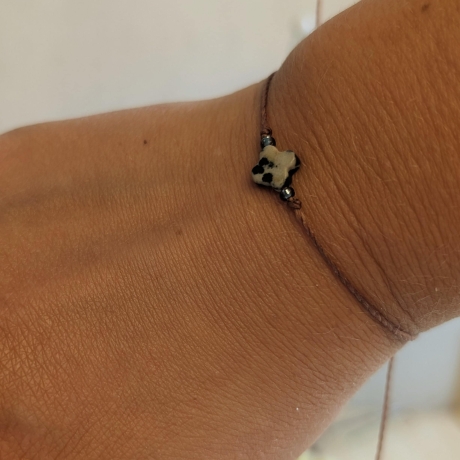 Jaspis Glücksklee Armband – Glücksbringer Symbol Armband