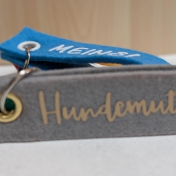 personalisierter Filz-Schlüsselanhänger