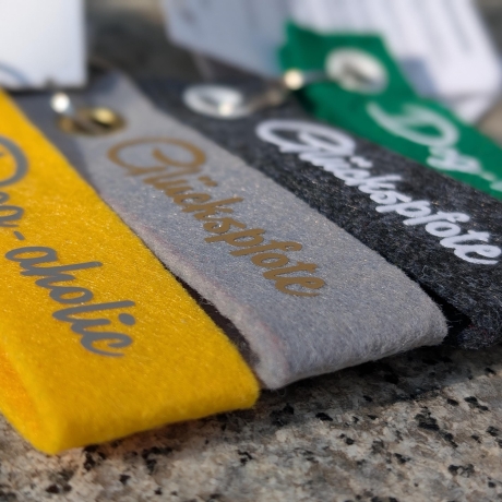 Schlüsselanhänger Glückspfote/ Dog-aholic