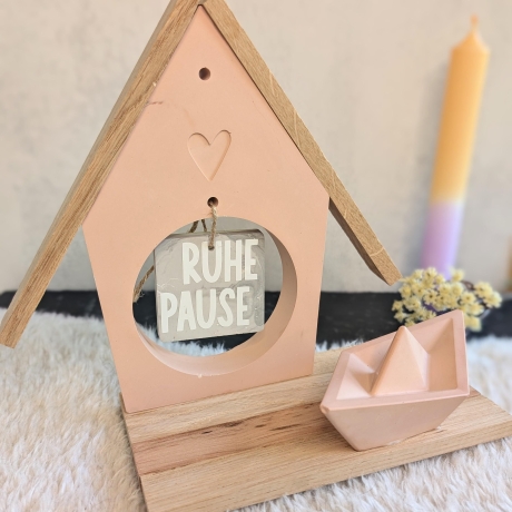 Handgegossene Deko | Achtsamkeitshaus | Motiv wählbar
