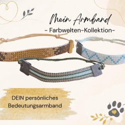 Personalisiertes Perlenarmband gewebt | Farbweltenarmband