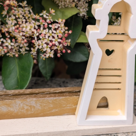 Fotoständer aus Holzklötzchen - individualisierbar