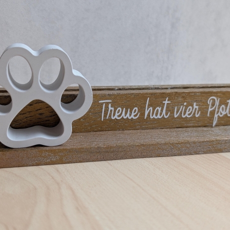 Fotoständer aus Holzklötzchen - individualisierbar