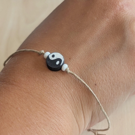 Yin Yang Armband – verstellbares Armband | Freundschaftsarmband