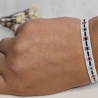 personalisiertes Armband mit floralem Muster | Wunschfarben