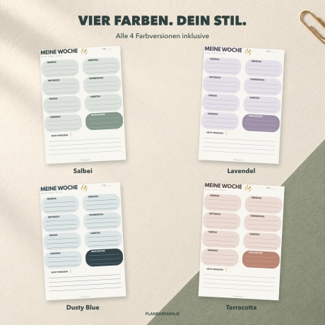Schulplaner für Jugendliche | 4 Farben | DIN A5 PDF