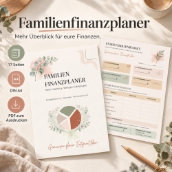 Familien Finanzplaner PDF | Haushaltsbuch zum Ausdrucken