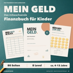 Finanzbuch für Kinder PDF | 8 Level Taschengeld & Sparen