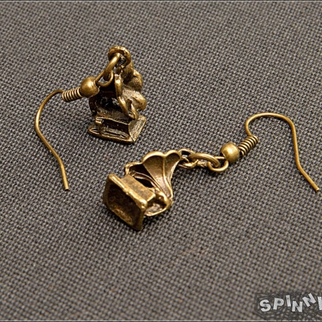 Neo-Victorian - Grammophone Ohrringe Gothic Romantik handmade