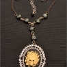 Medusa Medaillon Halskette Kamee Darkromantik handmade