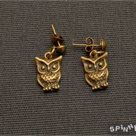 Eulen Ohrringe Ohrstecker Tierschmuck Eule handmade