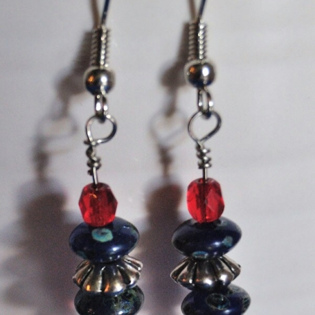Neo-Victorian Ohrhänger – Ohrringe Glasperlen Geschenk handmade