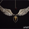 Dämonen Vogelschädel Halskette Gothic Fantasy Steampunk handmade