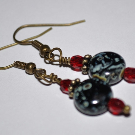 Neo-Victorian Ohrhänger Ohrringe Vintage Ethno Boho handmade
