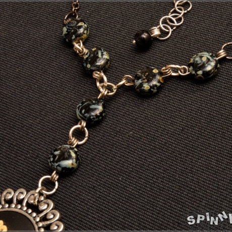 Medusa Medaillon Halskette Kamee Darkromantik handmade